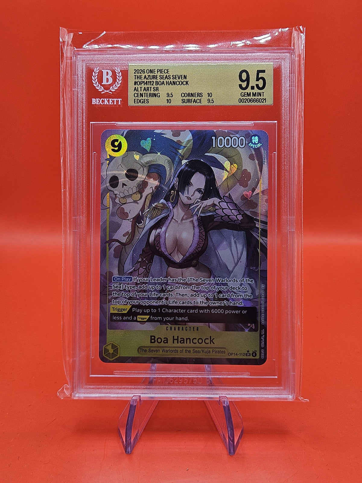 One Piece TCG Boa Hancock BGS 9.5 ENG